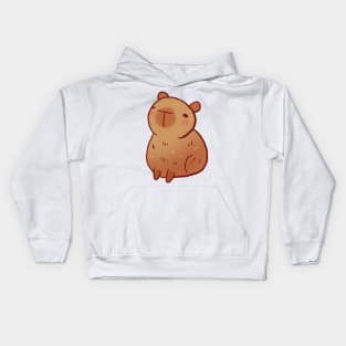 Kawaii Capybara illustration Kids Hoodie